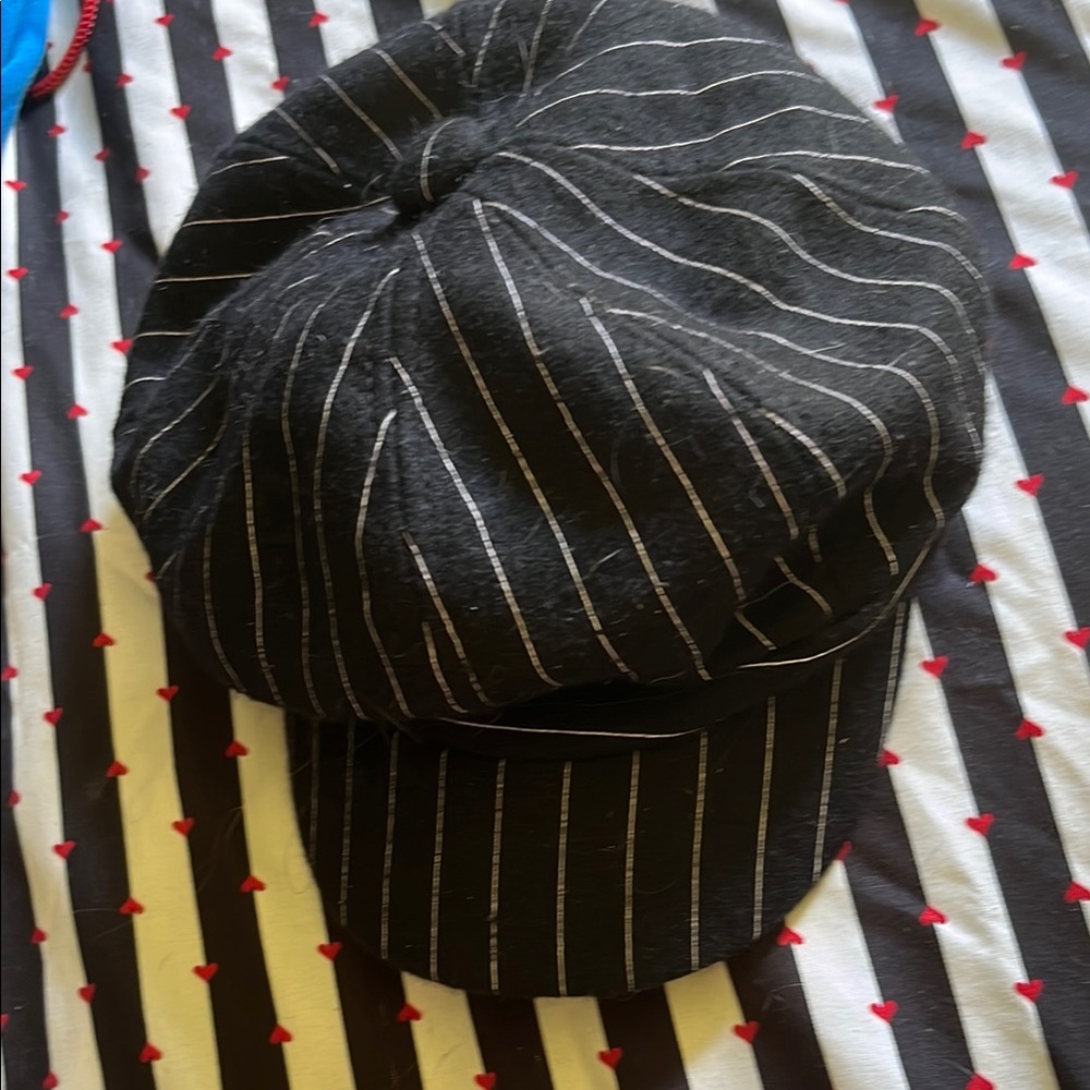 Falls Creek Black and White Striped Hat